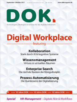 Cover des DOK.-Magazin mit dem Thema "Digital Workspace"